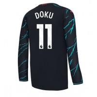 Camiseta Manchester City Jeremy Doku #11 Tercera Equipación 2023-24 manga larga